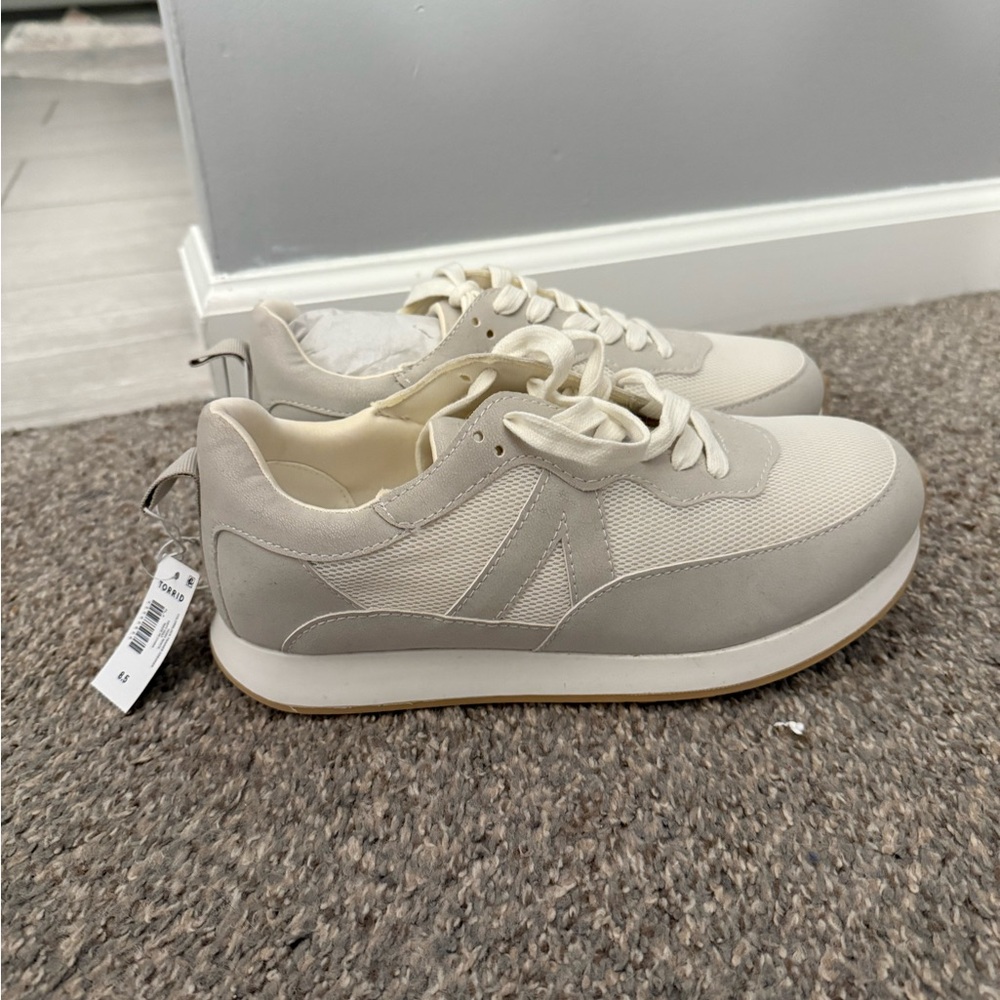Torrid Cream and Gray Women's Sneakers